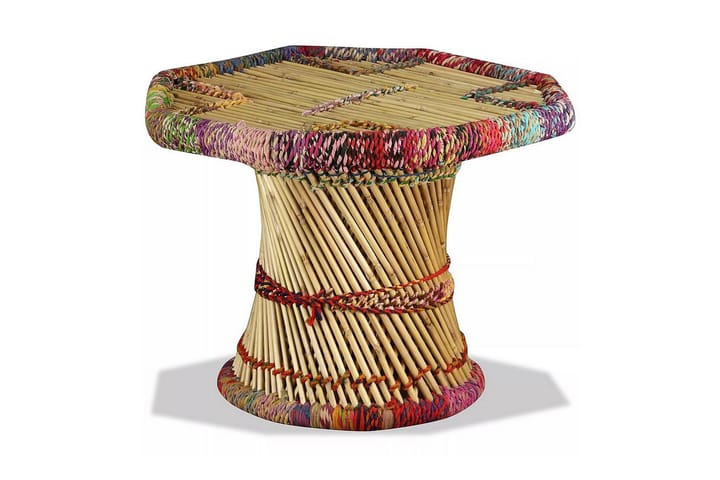 Sohvapöytä bambu chindi-yksityiskohdilla monivärinen - Monivärinen - Sohvapöytä