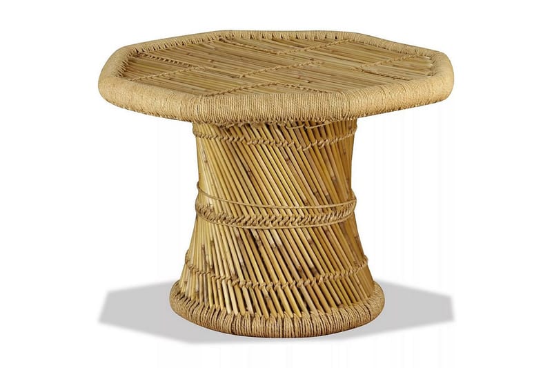 Sohvapöytä bambu kahdeksankulmio 60x60x45 cm - Ruskea - Huonekalut - Pöytä & ruokailuryhmä - Sohvapöytä