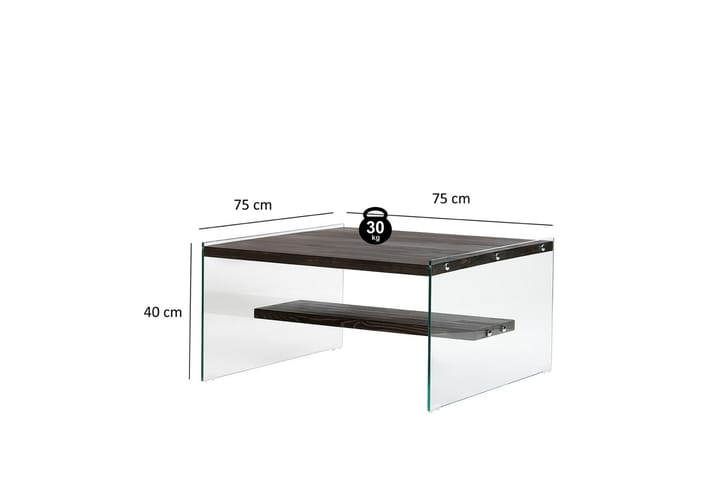 Sohvapöytä Banize 75 cm - Antrasiitti - Sohvapöytä
