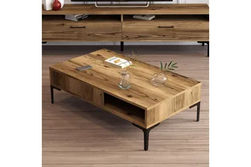 Sohvapöytä Barbele 105x32,6x105 cm - Ruskea - Huonekalut - Pöytä & ruokailuryhmä - Sohvapöytä