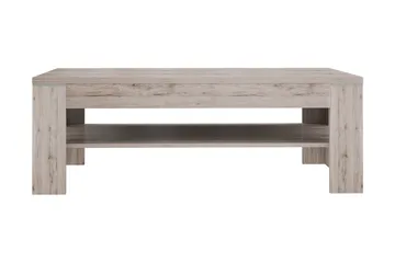 Sohvapöytä Belaugh 120 cm Säilytyksellä Hylly - Ruskea/Luonnonväri - Huonekalut - Pöytä & ruokailuryhmä - Sohvapöytä - Sohvapöytä säilytystilalla