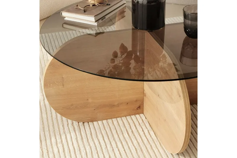 Sohvapöytä Belgin 75 cm - Harmaa - Huonekalut - Pöytä & ruokailuryhmä - Sohvapöytä