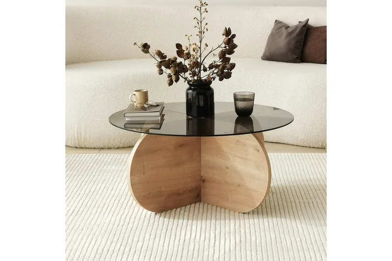 Sohvapöytä Belgin 75 cm - Harmaa - Huonekalut - Pöytä & ruokailuryhmä - Sohvapöytä