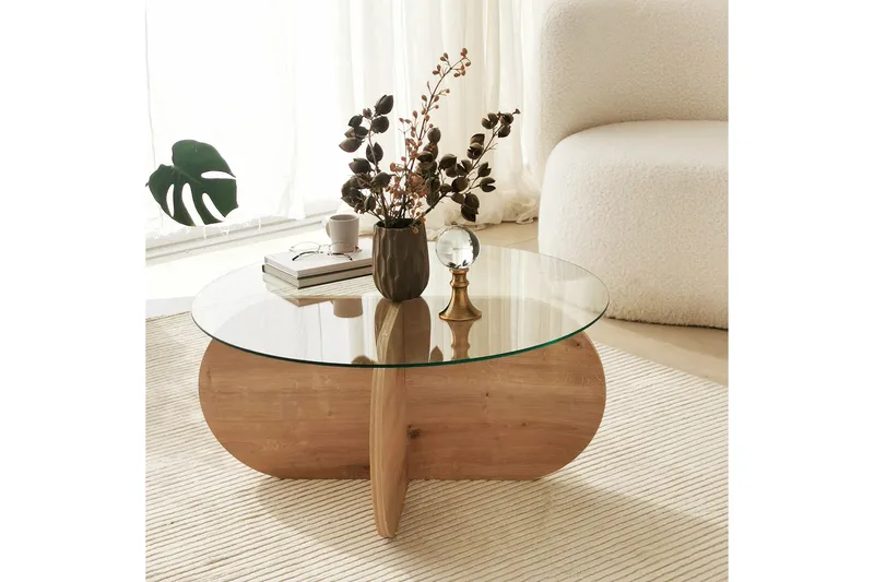 Sohvapöytä Belgin 75 cm, Tammi