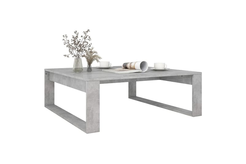 Sohvapöytä betoninharmaa 100x100x35 cm lastulevy - Harmaa - Huonekalut - Pöytä & ruokailuryhmä - Sohvapöytä