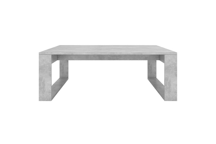 Sohvapöytä betoninharmaa 100x100x35 cm lastulevy - Harmaa - Sohvapöytä