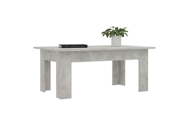Sohvapöytä betoninharmaa 100x60x42 cm lastulevy - Harmaa - Huonekalut - Pöytä & ruokailuryhmä - Sohvapöytä