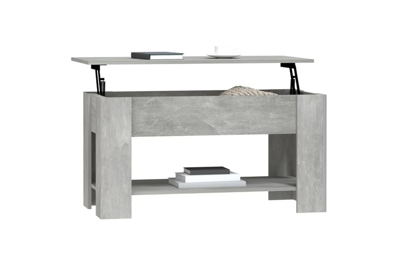 Sohvapöytä betoninharmaa 101x49x52 cm tekninen puu - Harmaa - Huonekalut - Pöytä & ruokailuryhmä - Sohvapöytä