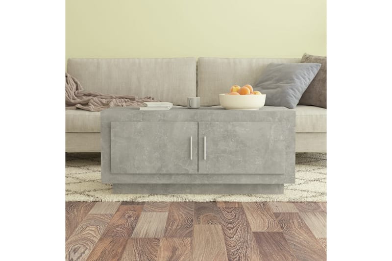 Sohvapöytä betoninharmaa 102x50x45 cm tekninen puu - Harmaa - Huonekalut - Pöytä & ruokailuryhmä - Sohvapöytä