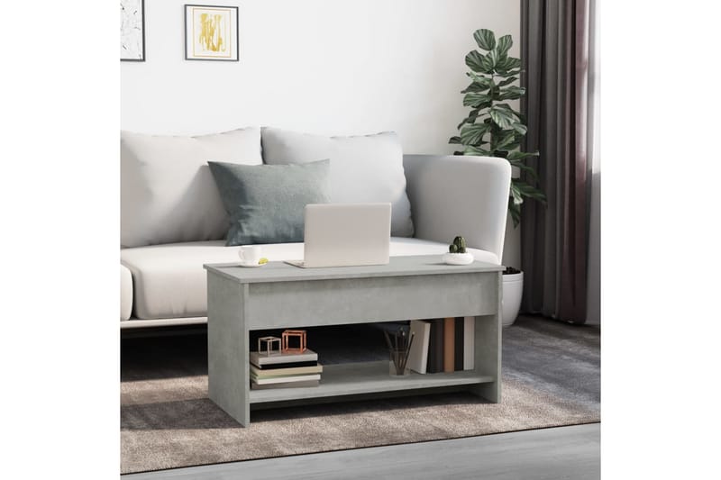 Sohvapöytä betoninharmaa 102x50x52,5 cm tekninen puu - Harmaa - Huonekalut - Pöytä & ruokailuryhmä - Sohvapöytä