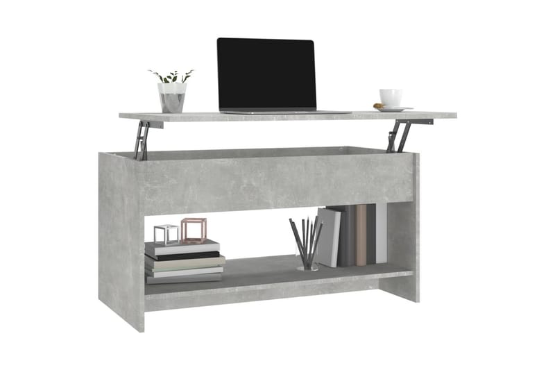 Sohvapöytä betoninharmaa 102x50x52,5 cm tekninen puu - Harmaa - Huonekalut - Pöytä & ruokailuryhmä - Sohvapöytä