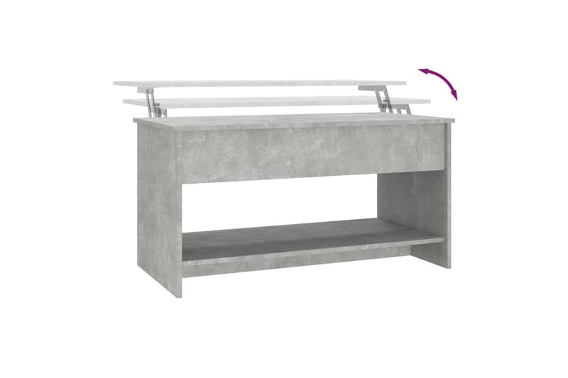 Sohvapöytä betoninharmaa 102x50x52,5 cm tekninen puu - Harmaa - Huonekalut - Pöytä & ruokailuryhmä - Sohvapöytä