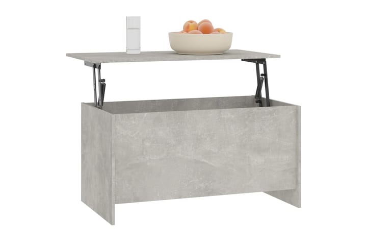 Sohvapöytä betoninharmaa 102x55,5x52,5 cm tekninen puu - Harmaa - Sohvapöytä