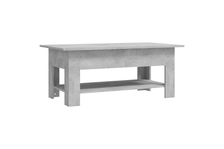 Sohvapöytä betoninharmaa 102x55x42 cm lastulevy - Harmaa - Sohvapöytä