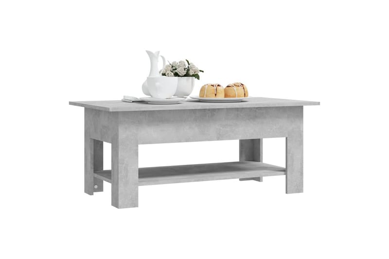 Sohvapöytä betoninharmaa 102x55x42 cm lastulevy - Harmaa - Huonekalut - Pöytä & ruokailuryhmä - Sohvapöytä