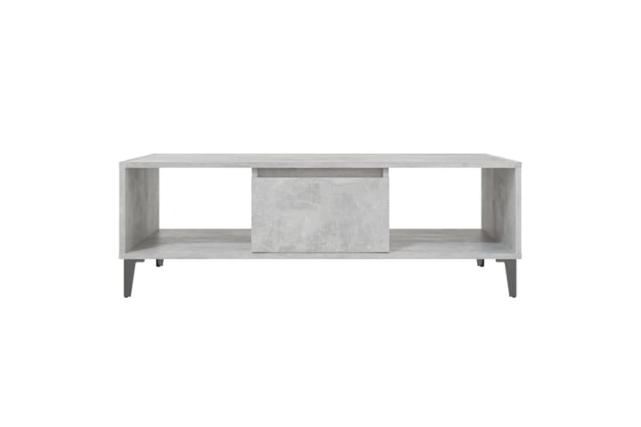 Sohvapöytä betoninharmaa 103,5x60x35 cm lastulevy - Harmaa - Sohvapöytä