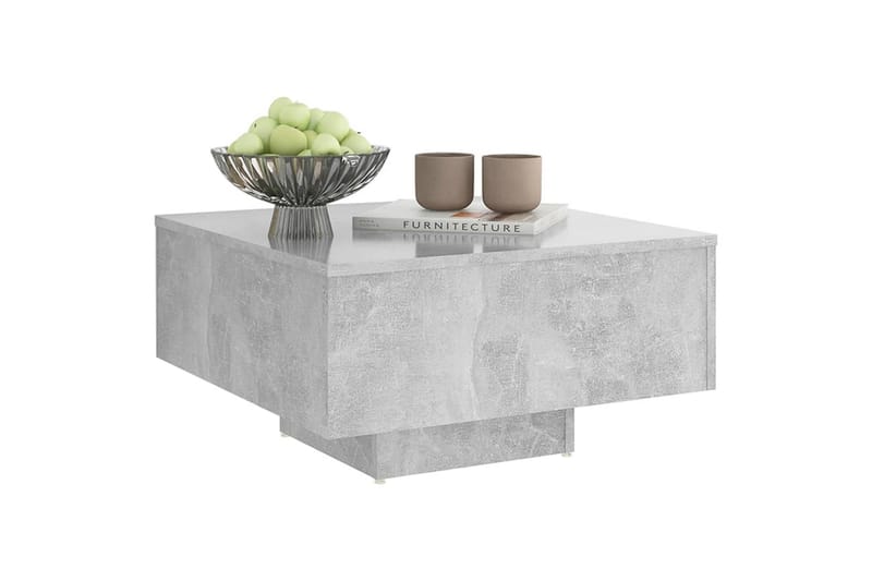Sohvapöytä betoninharmaa 60x60x31,5 cm lastulevy - Huonekalut - Pöytä & ruokailuryhmä - Sohvapöytä