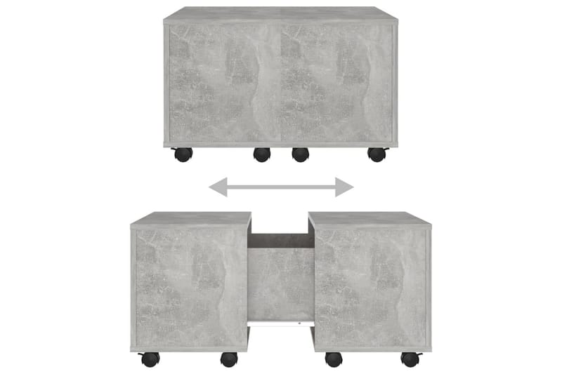 Sohvapöytä betoninharmaa 60x60x38 cm lastulevy - Huonekalut - Pöytä & ruokailuryhmä - Sohvapöytä