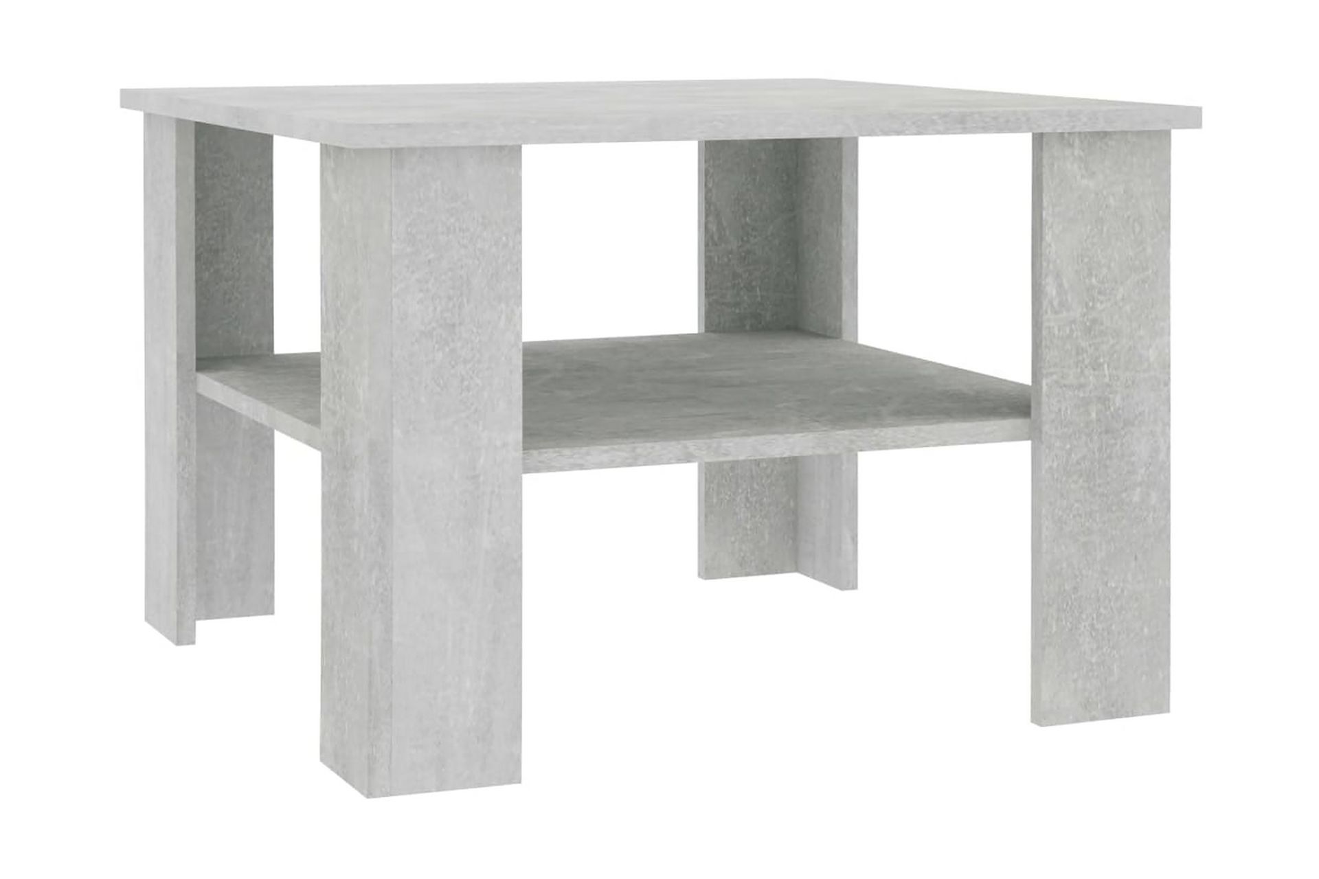 Sohvapöytä betoninharmaa 60x60x42 cm lastulevy - Harmaa - Huonekalut - Pöytä & ruokailuryhmä - Sohvapöytä