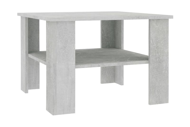 Sohvapöytä betoninharmaa 60x60x42 cm lastulevy - Harmaa - Huonekalut - Pöytä & ruokailuryhmä - Sohvapöytä