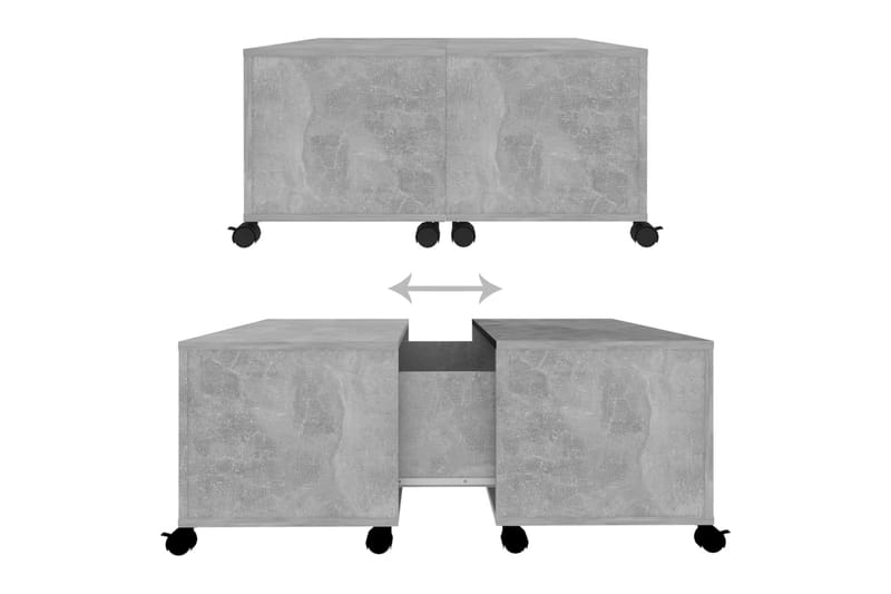 Sohvapöytä betoninharmaa 75x75x38 cm lastulevy - Huonekalut - Pöytä & ruokailuryhmä - Sohvapöytä