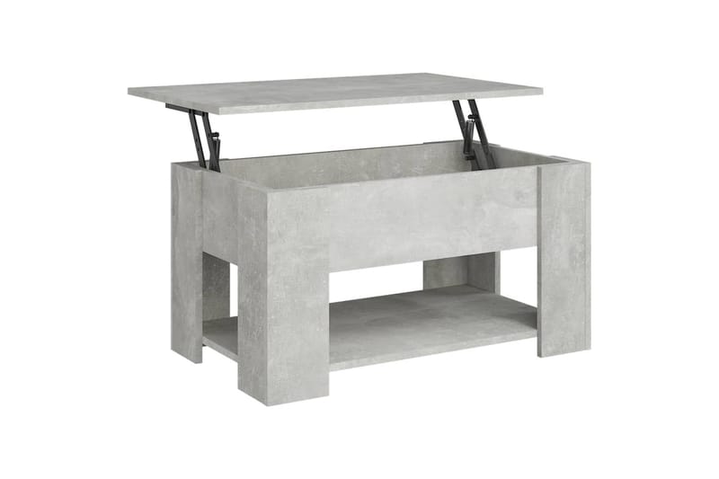 Sohvapöytä betoninharmaa 79x49x41 cm tekninen puu - Harmaa - Huonekalut - Pöytä & ruokailuryhmä - Sohvapöytä