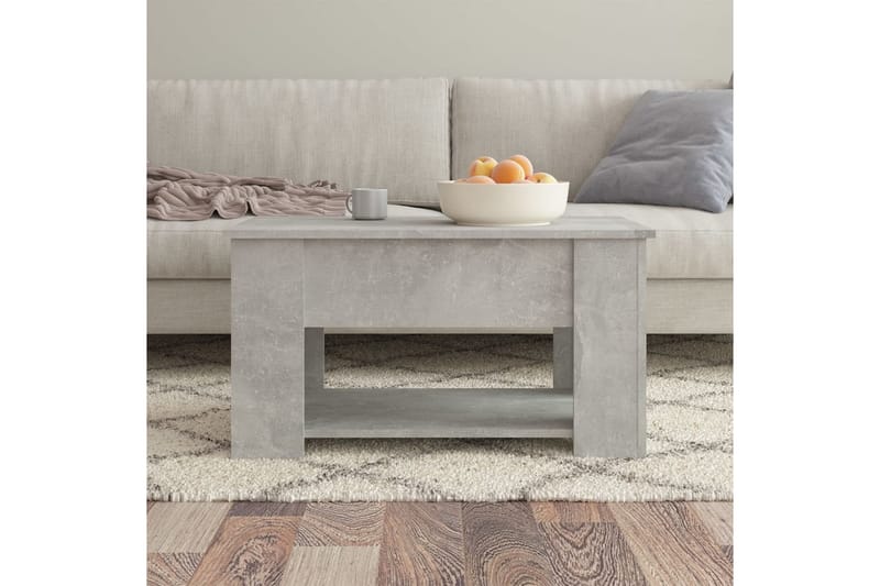 Sohvapöytä betoninharmaa 79x49x41 cm tekninen puu - Harmaa - Huonekalut - Pöytä & ruokailuryhmä - Sohvapöytä