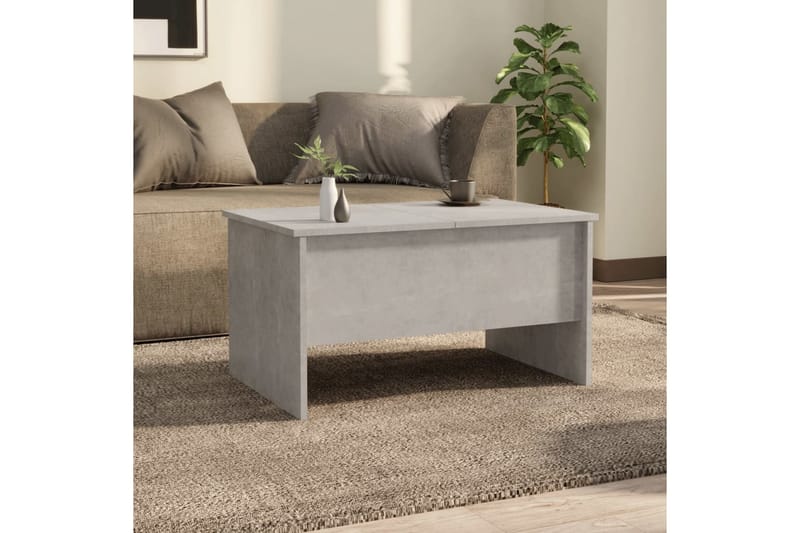 Sohvapöytä betoninharmaa 80x50x42,5 cm tekninen puu - Harmaa - Huonekalut - Pöytä & ruokailuryhmä - Sohvapöytä