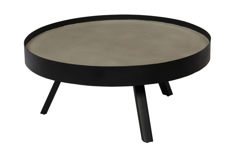 Sohvapöytä betonisella pöytälevyllä 74x32 cm - Musta - Huonekalut - Pöytä & ruokailuryhmä - Sohvapöytä