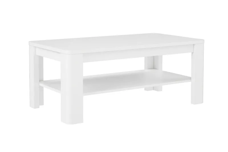 Sohvapöytä Birdham 110 cm Säilytyksellä Hylly - Valkoinen - Huonekalut - Pöytä & ruokailuryhmä - Sohvapöytä