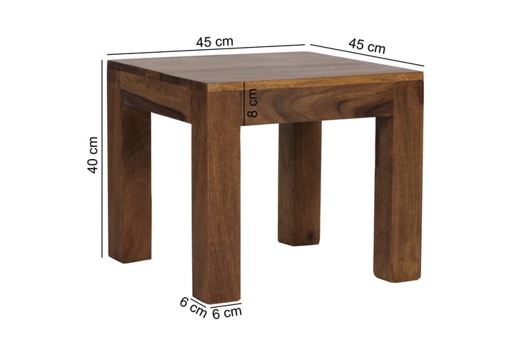 Sohvapöytä Braunberger 45 cm - Massiivi Puu - Sohvapöytä