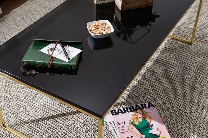 Sohvapöytä Brucken 120 cm - Musta/Kulta - Huonekalut - Pöytä & ruokailuryhmä - Sohvapöytä