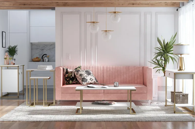 Sohvapöytä Camvilo - Valkoinen - Huonekalut - Pöytä & ruokailuryhmä - Sohvapöytä