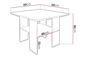 Sohvapöytä Carnew 60 cm - Musta - Huonekalut - Pöytä & ruokailuryhmä - Sohvapöytä