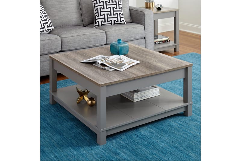 Sohvapöytä Carver 90 cm Harmaa - Dorel Home - Huonekalut - Pöytä & ruokailuryhmä - Sohvapöytä