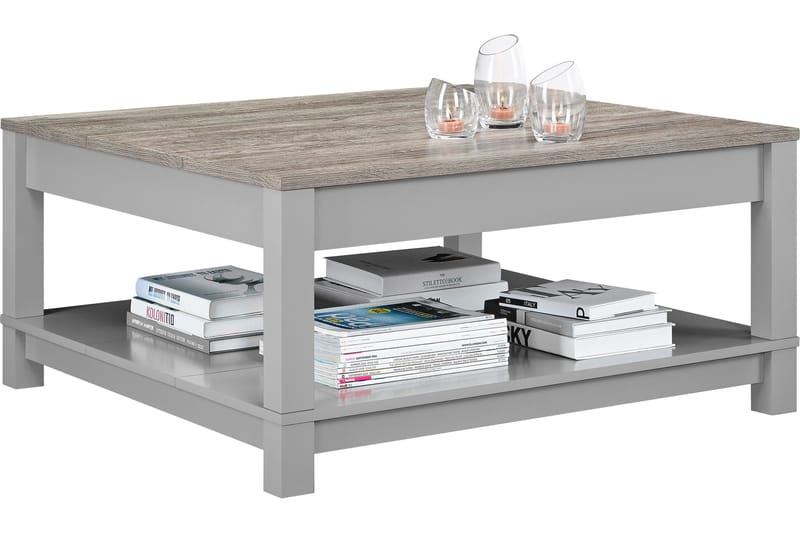 Sohvapöytä Carver 90 cm Harmaa - Dorel Home - Huonekalut - Pöytä & ruokailuryhmä - Sohvapöytä