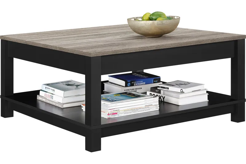 Sohvapöytä Carver 90 cm Musta - Dorel Home - Huonekalut - Pöytä & ruokailuryhmä - Sohvapöytä