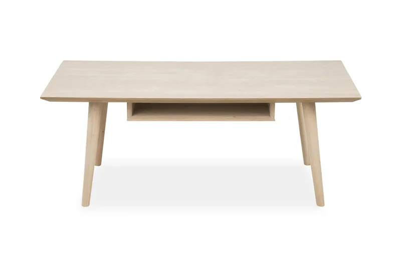 Sohvapöytä Century 115 cm, Valkopigmentoitu Tammi