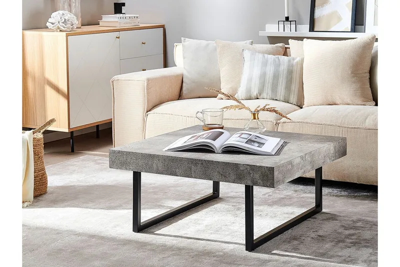 Sohvapöytä Champoux 75 cm - Harmaa - Huonekalut - Pöytä & ruokailuryhmä - Sohvapöytä