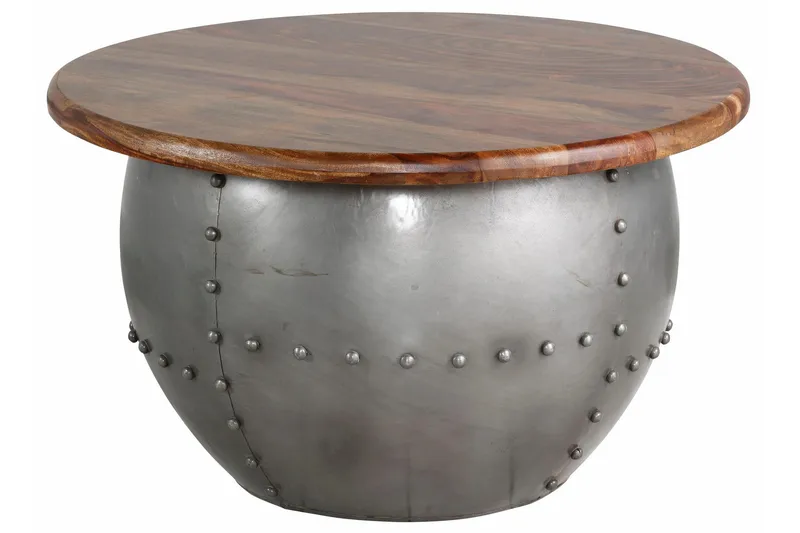 Sohvapöytä Chunni 75 cm Pyöreä - Mango/Ruskea - Huonekalut - Pöytä & ruokailuryhmä - Sohvapöytä