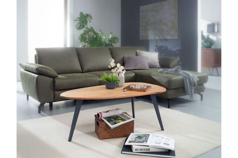 Sohvapöytä Clanton 110 cm - Ruskea/Musta - Huonekalut - Pöytä & ruokailuryhmä - Sohvapöytä