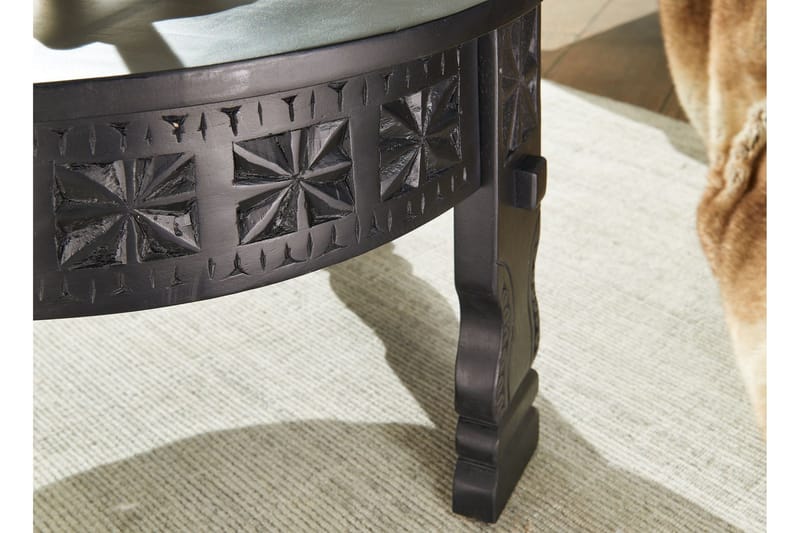 Sohvapöytä Clanton 60 cm Pyöreä - Musta - Huonekalut - Pöytä & ruokailuryhmä - Sohvapöytä