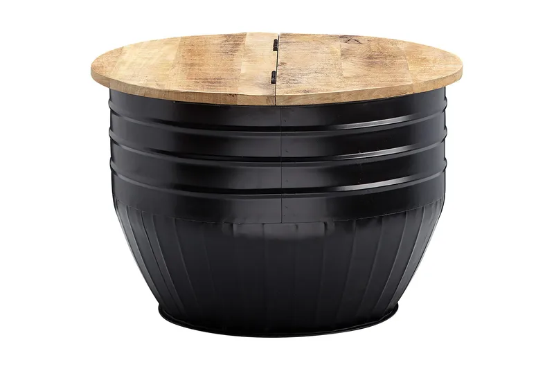 Sohvapöytä Clanton 60x41 cm Pyöreä, Ruskea/Musta