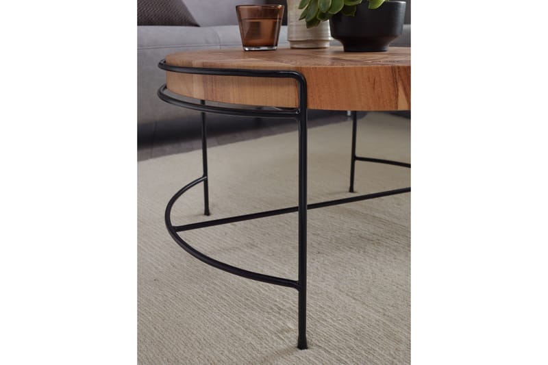 Sohvapöytä Clanton 62x40 cm Pyöreä - Huonekalut - Pöytä & ruokailuryhmä - Sohvapöytä