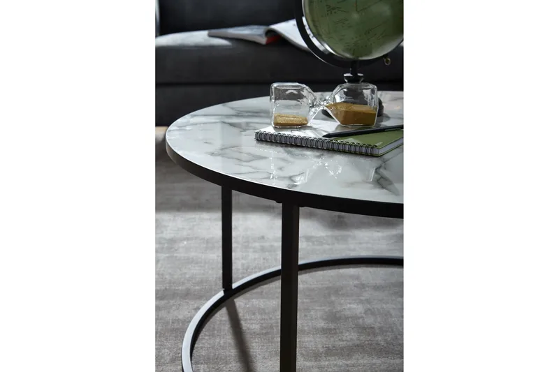 Sohvapöytä Clanton 80 cm Pyöreä - Huonekalut - Pöytä & ruokailuryhmä - Sohvapöytä