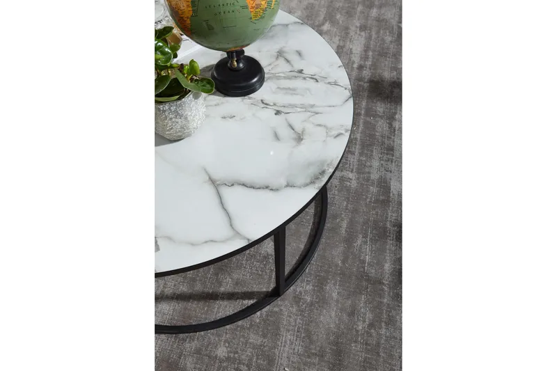 Sohvapöytä Clanton 80 cm Pyöreä - Huonekalut - Pöytä & ruokailuryhmä - Sohvapöytä