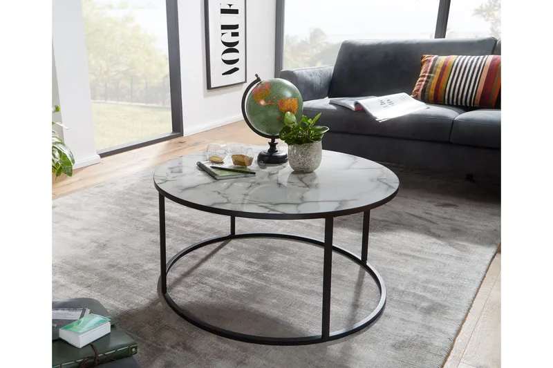 Sohvapöytä Clanton 80 cm Pyöreä - Huonekalut - Pöytä & ruokailuryhmä - Sohvapöytä