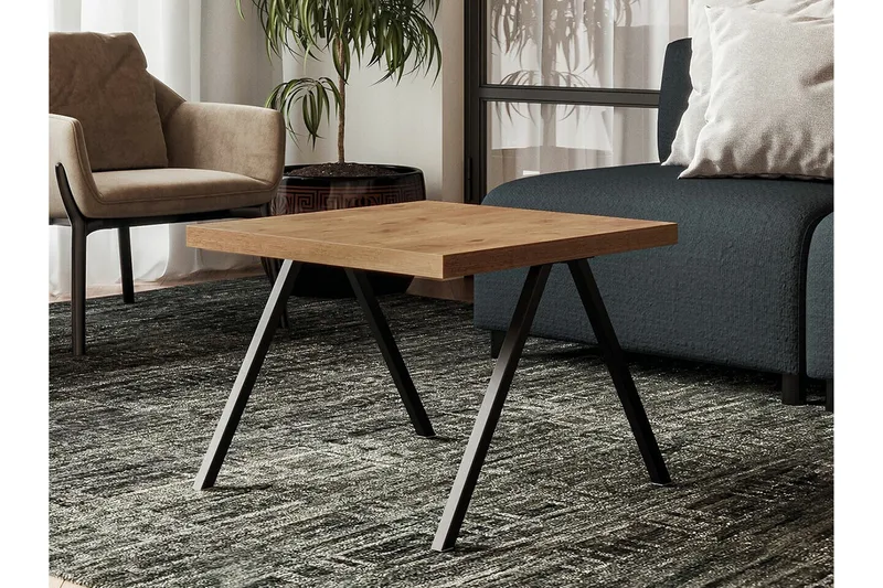 Sohvapöytä Clogsville 60 cm - Musta - Huonekalut - Pöytä & ruokailuryhmä - Sohvapöytä