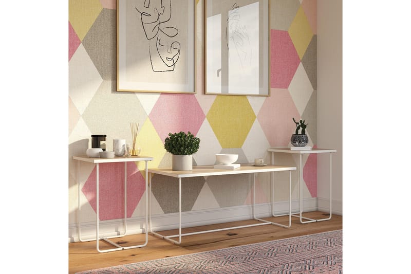 Sohvapöytä Corey Setti - Luonnonväri - Huonekalut - Pöytä & ruokailuryhmä - Sohvapöytä