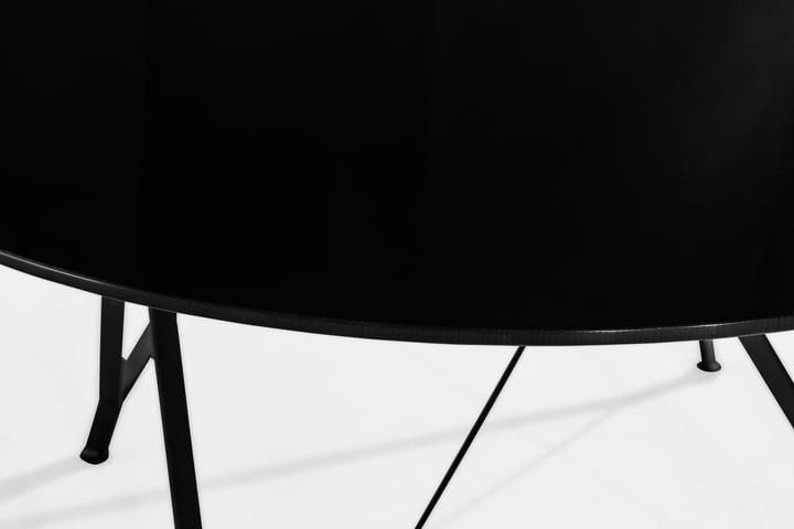 Sohvapöytä Cottone 70 cm Pyöreä - Lasi/Musta - Sohvapöytä